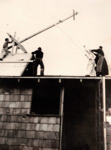 Installing the cupola